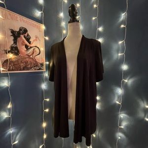 Black Shortsleeved Cardigan